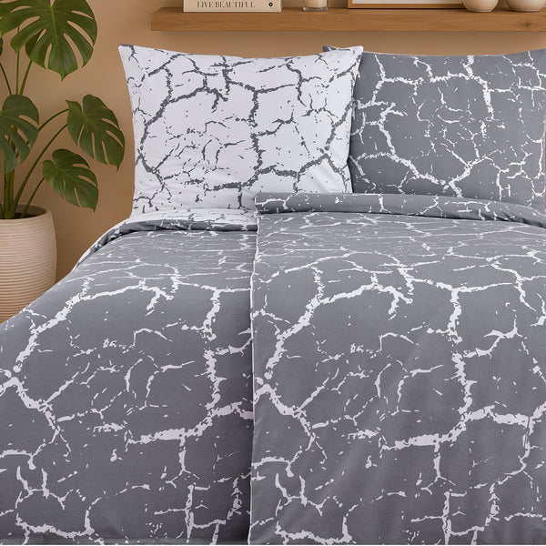 100% Baumwolle Renforcé Bettwäsche - Mercer Grey