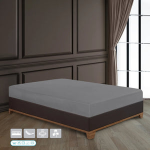 100% Baumwolle Jersey Spanbetttuch - Grau