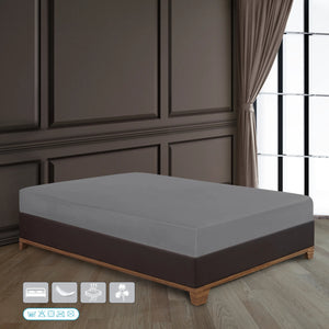 100% Baumwolle Jersey Spanbetttuch - Grey