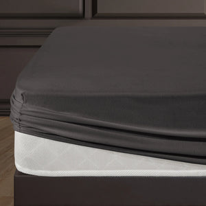 100% Baumwolle Jersey Spanbetttuch - Antrasit