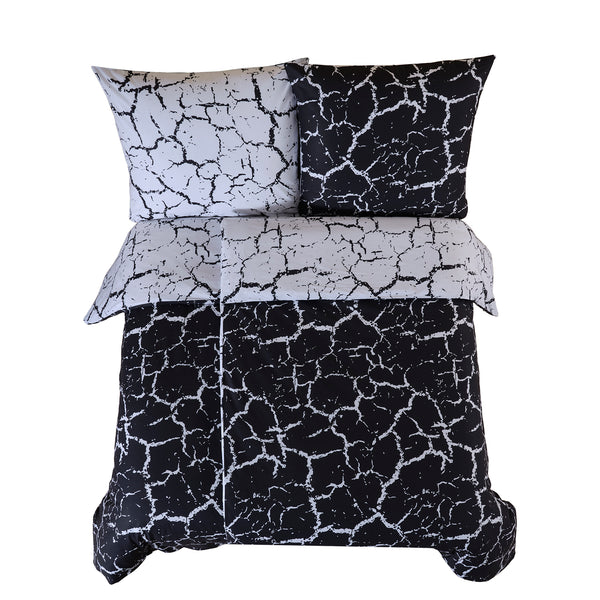 100% Baumwolle Renforcé Bettwäsche - Mercer Black