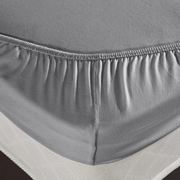 100% Baumwolle Jersey Spanbetttuch - Grey