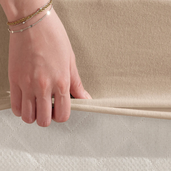 100% Baumwolle Jersey Spanbetttuch - Sand