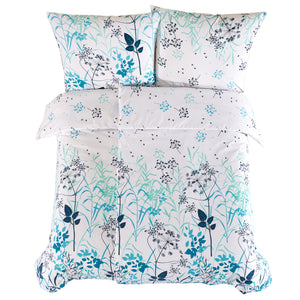 100% Baumwolle Renforcé Bettwäsche - BLUE GARDEN