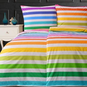 100% Baumwolle Renforcé Bettwäsche - RAINBOW