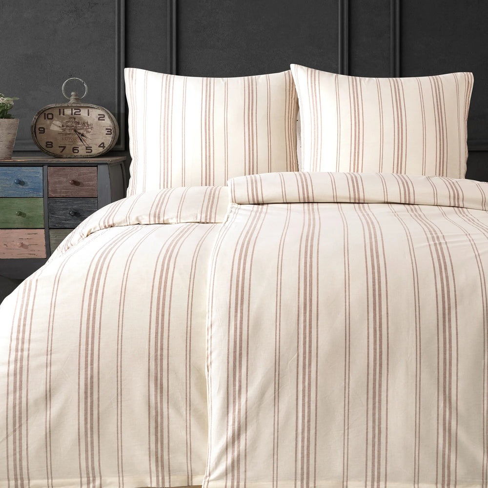 100% Baumwolle Natural Bettwäsche - Beige