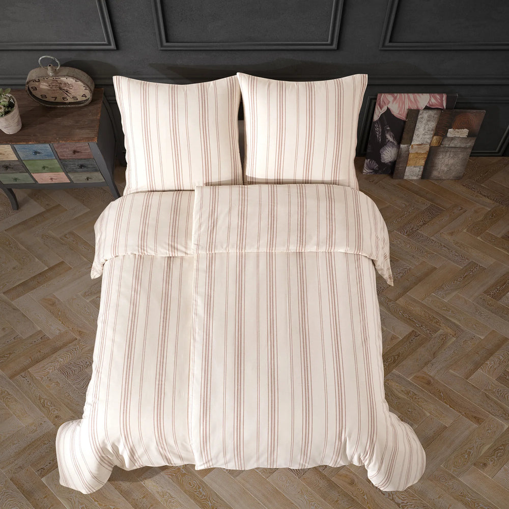 100% Baumwolle Natural Bettwäsche - Beige