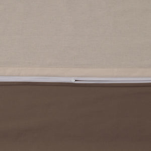 100% Baumwolle A-B Renforcé Bettwäsche - Beige