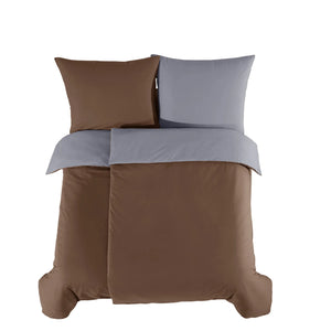 100% Baumwolle A-B Renforcé Bettwäsche - Brown