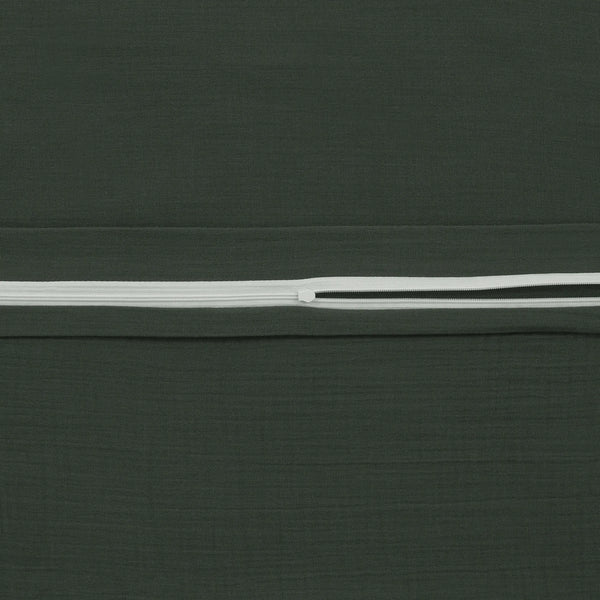 100% Baumwolle Unifabre Musselin Bettwäsche - Koyu Yeşil