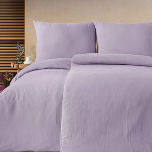 100% Baumwolle Unifabre Musselin Bettwäsche - Lila