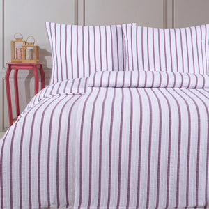 100% Baumwolle Natural Bettwäsche Vintage - Lila