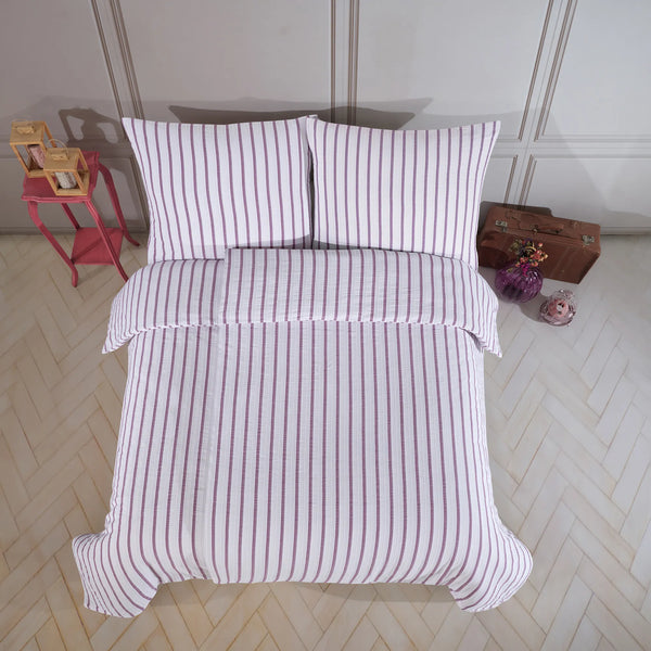 100% Baumwolle Natural Bettwäsche Vintage - Lila