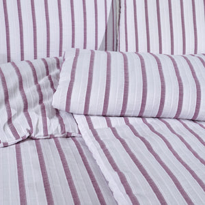 100% Baumwolle Natural Bettwäsche Vintage - Lila