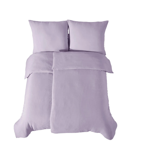 100% Baumwolle Unifabre Musselin Bettwäsche - Lila
