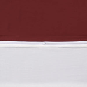 100% Baumwolle A-B Satin Bettwäsche - Burgunderrot