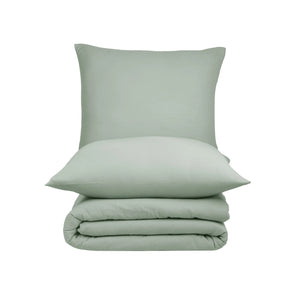 100% Baumwolle Unifabre Musselin Bettwäsche - Mint
