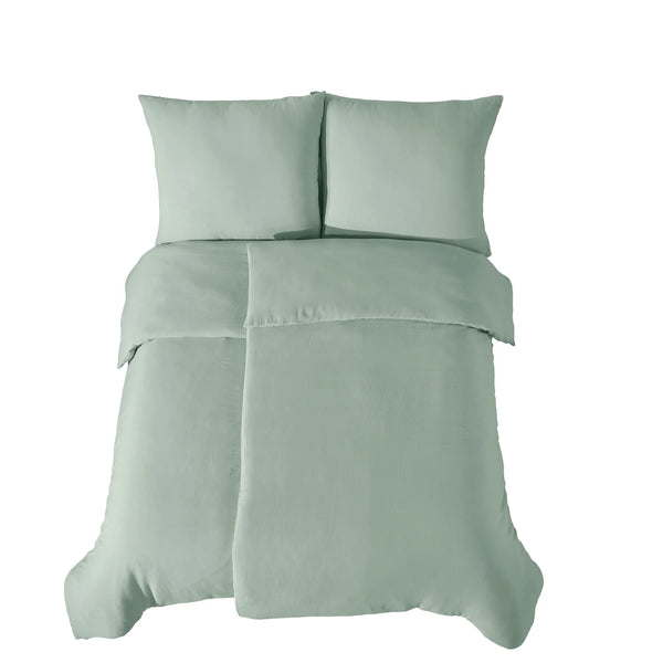 100% Baumwolle Unifabre Musselin Bettwäsche - Mint