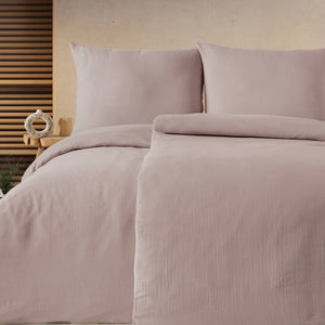 100% Baumwolle Unifabre Musselin Bettwäsche - Mushroom