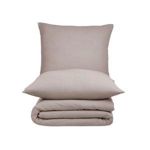 100% Baumwolle Unifabre Musselin Bettwäsche - Mushroom