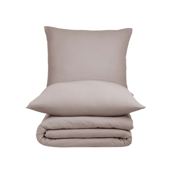 100% Baumwolle Unifabre Musselin Bettwäsche - Mushroom