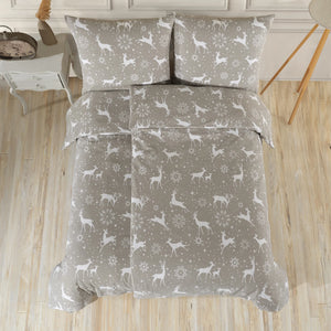 100% Baumwolle Biber Bettwäsche - Navidad