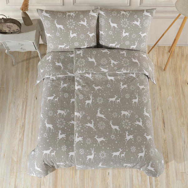 100% Baumwolle Biber Bettwäsche - Navidad