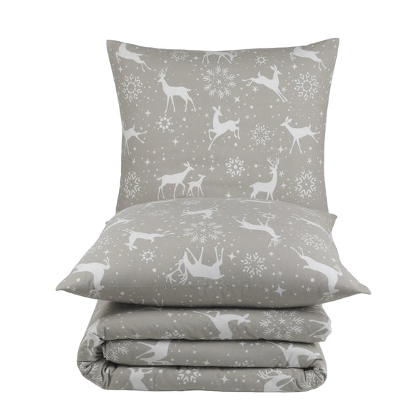 100% Baumwolle Biber Bettwäsche - Navidad