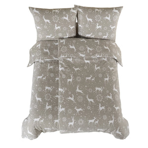 100% Baumwolle Biber Bettwäsche - Navidad