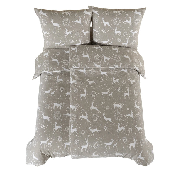 100% Baumwolle Biber Bettwäsche - Navidad