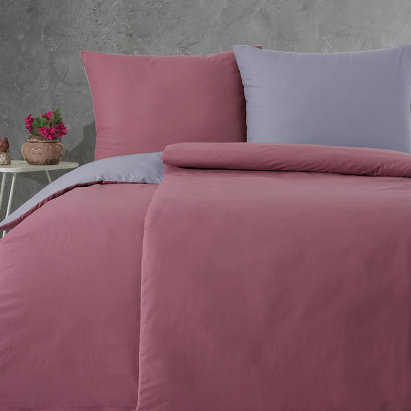 100% Baumwolle A-B Renforcé Bettwäsche - Pink