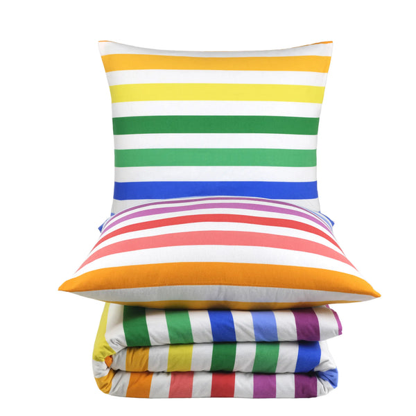 100% Baumwolle Biber Bettwäsche - Rainbow Shine