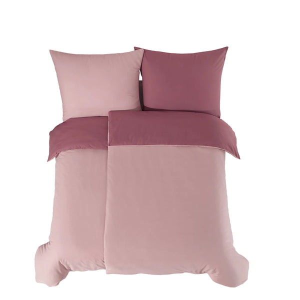 100% Baumwolle A-B Renforcé Bettwäsche - Rose