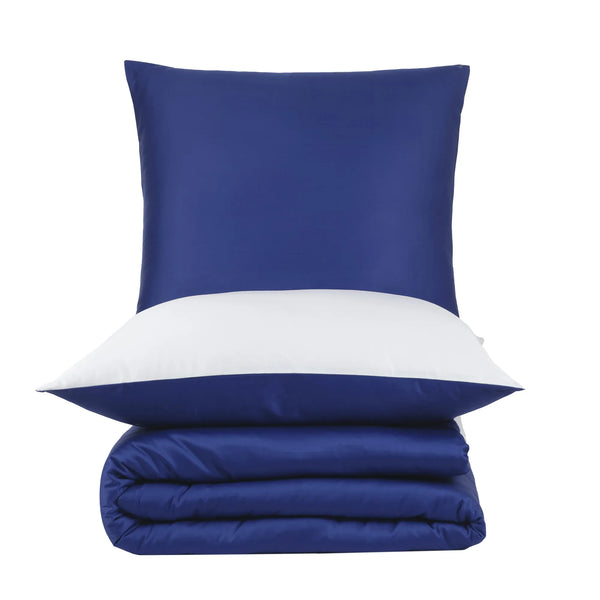 100% Baumwolle A-B Satin Bettwäsche - Royal