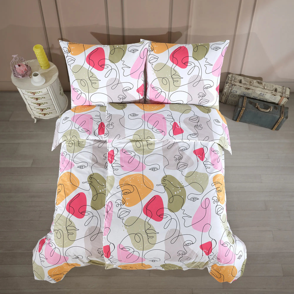 100% Baumwolle Renforcé Bettwäsche - Ruby