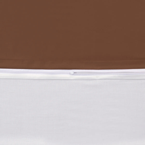 100% Baumwolle A-B Satin Bettwäsche - Russet