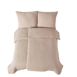 100% Baumwolle Unifabre Musselin Bettwäsche - Sand-Shell