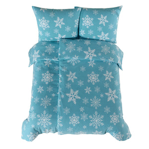 100% Baumwolle Biber Bettwäsche - Snowy