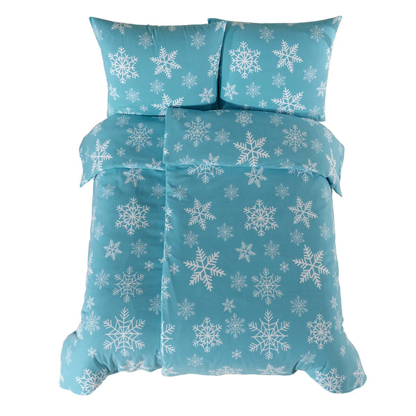 100% Baumwolle Biber Bettwäsche - Snowy