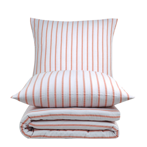 100% Baumwolle Natural Bettwäsche Vintage - Lachsfarben