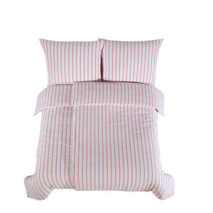 100% Baumwolle Natural Bettwäsche Vintage - Lachsfarben