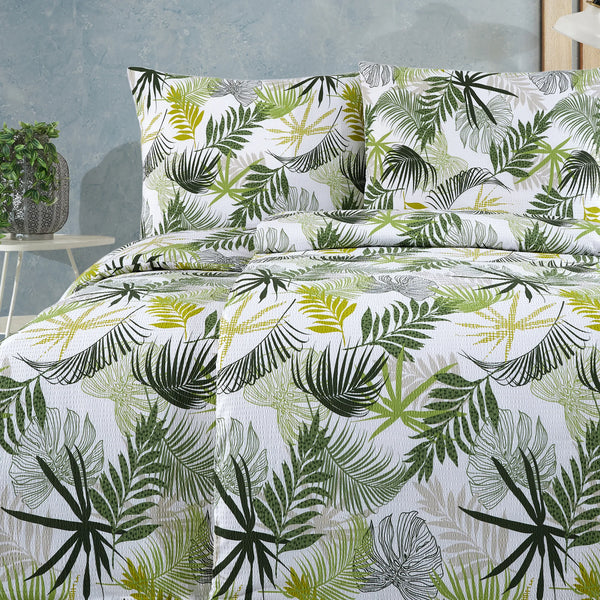 100% Baumwolle Seersucker Bettwäsche - Tropical