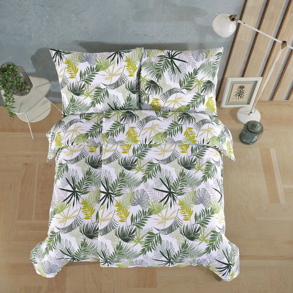 100% Baumwolle Seersucker Bettwäsche - Tropical