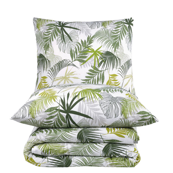 100% Baumwolle Seersucker Bettwäsche - Tropical