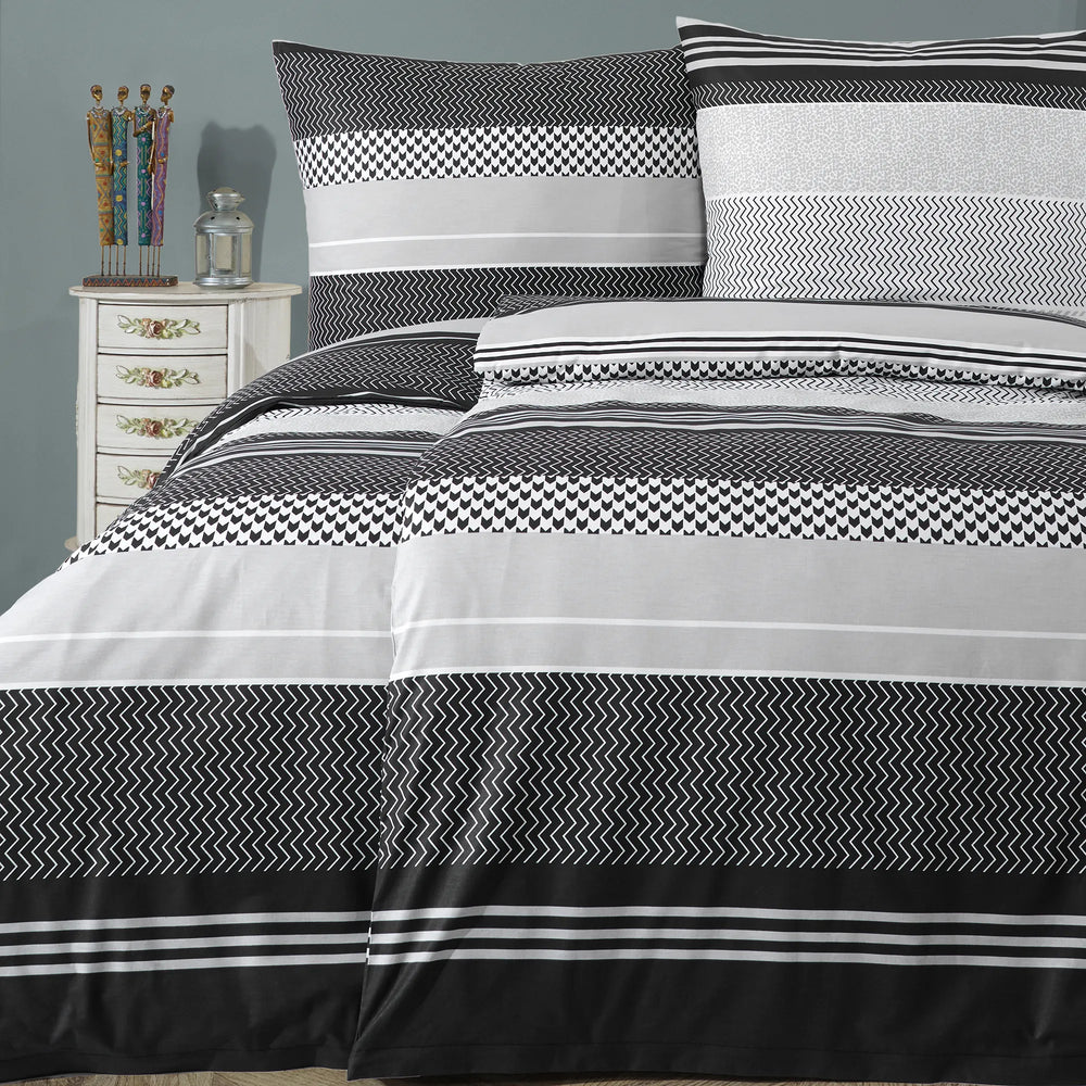 100% Baumwolle Renforcé Bettwäsche - Zigo Gri